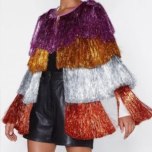 Nasty Gal Tinsel Party Crasher Jacket